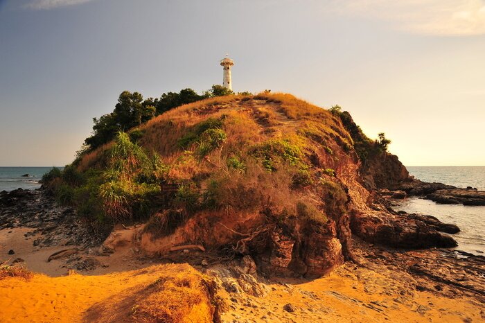 Fototapete Leuchtturm am Meer