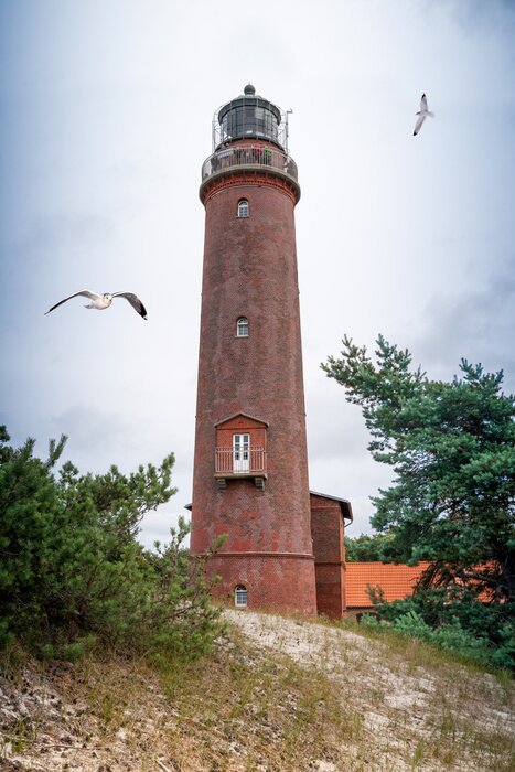 Fototapete Leuchtturm an der Küste