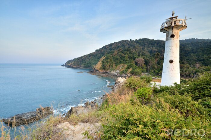 Fototapete Leuchtturm an der Meeresküste