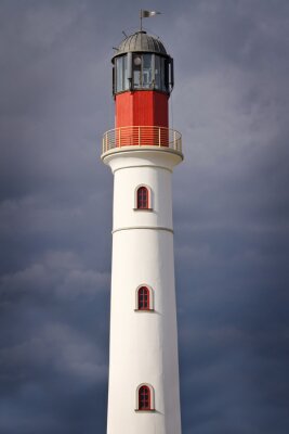 Fototapete Leuchtturm auf grauem Hintergrund