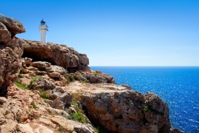 Fototapete Leuchtturm auf Insel Formentera