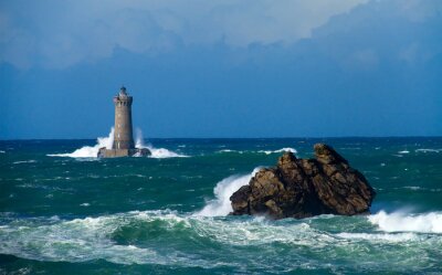 Fototapete Leuchtturm auf Meer