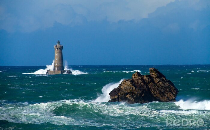Fototapete Leuchtturm auf Meer