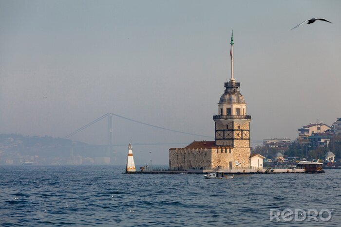 Fototapete Leuchtturm in Istanbul
