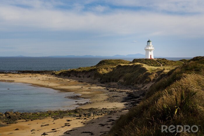 Fototapete Leuchtturm in Neuseeland