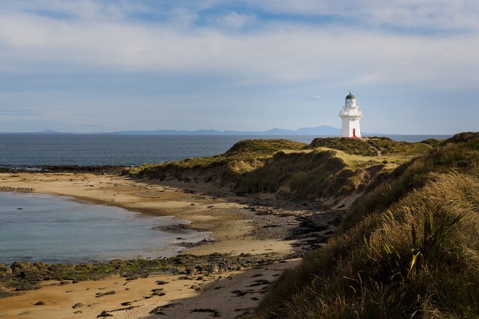 Fototapete Leuchtturm in Neuseeland