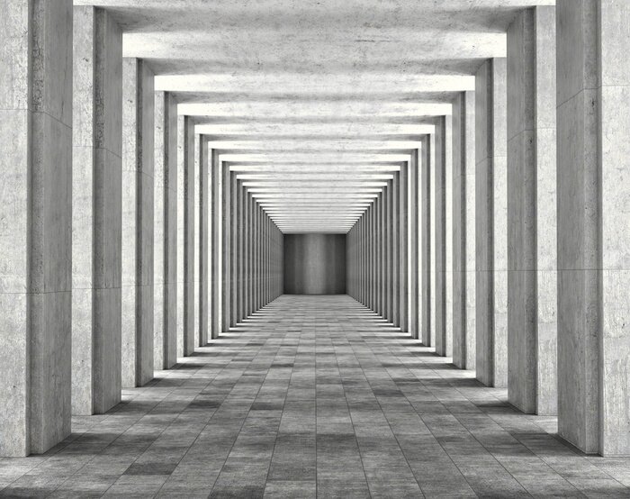 Fototapete Licht durch die Säulen