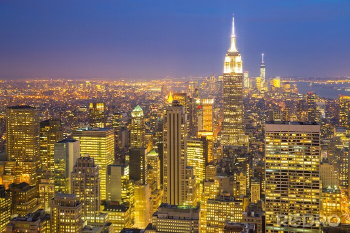 Fototapete Lichter in New York City