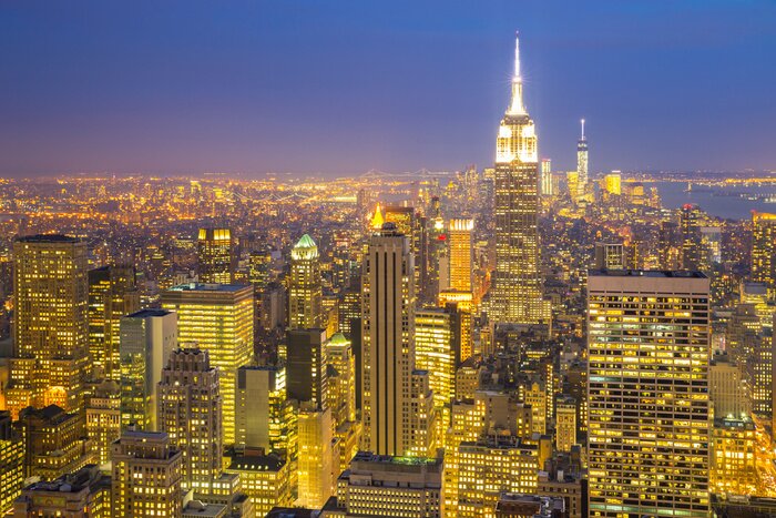 Fototapete Lichter in New York City