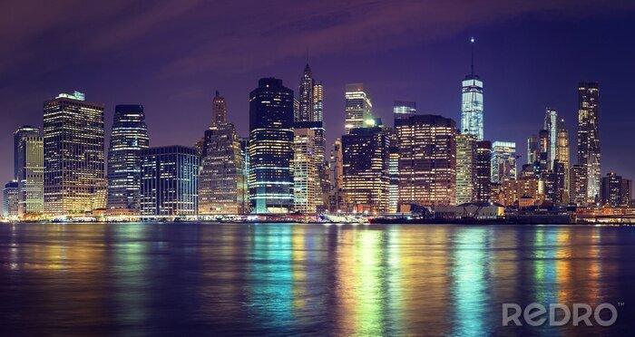 Fototapete Lichter von New York City