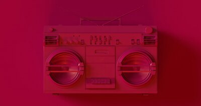 Lila Boombox in 3D