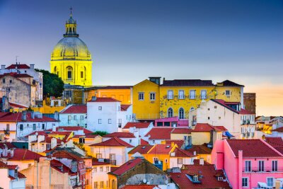 Lissabon und Abendpanorama