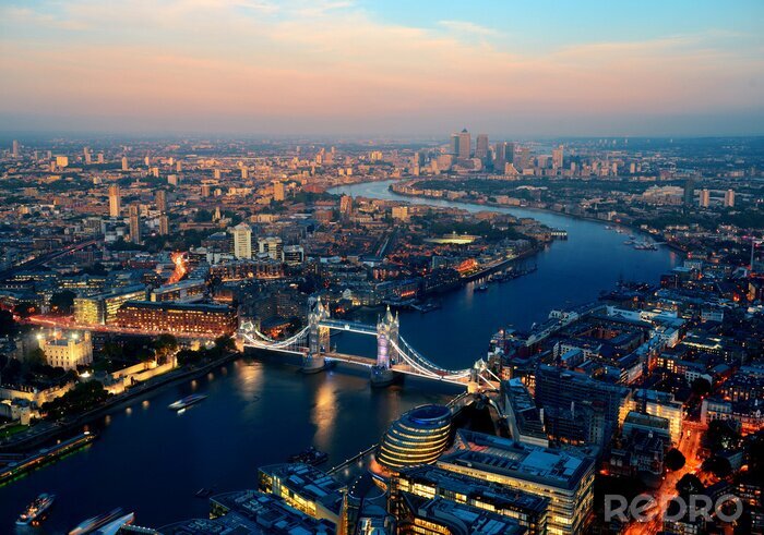 Fototapete London Blick auf Metropole