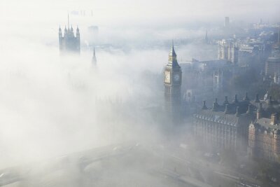 Fototapete London im Nebel