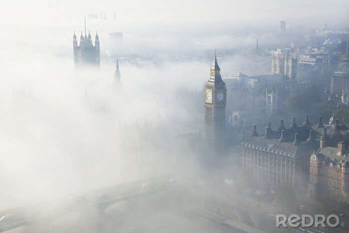 Fototapete London im Nebel