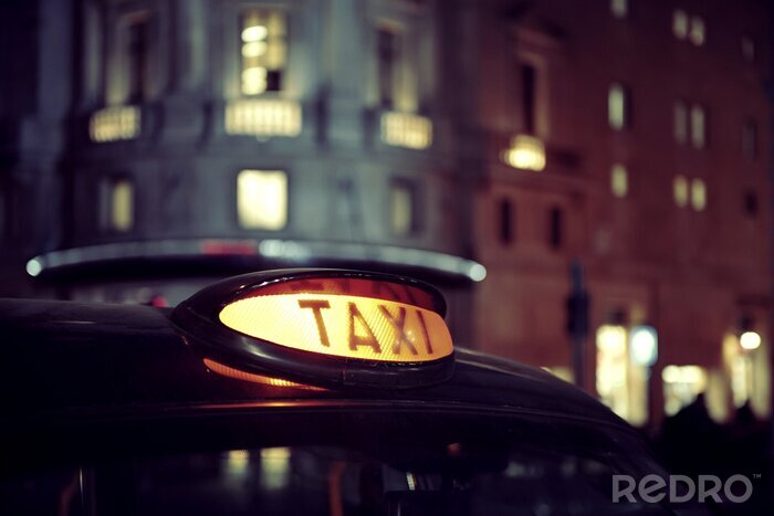 Fototapete London und Taxi