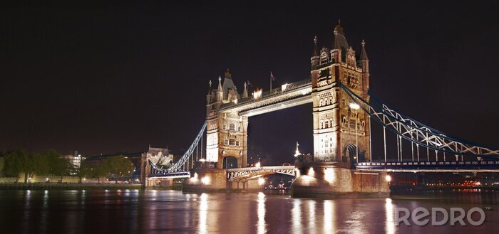 Fototapete Londoner Architektur bei Nacht