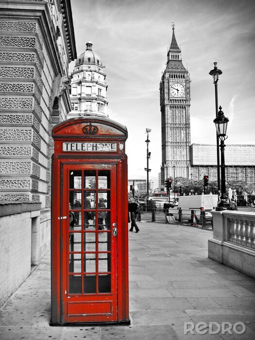 Fototapete Londoner Telefonzelle