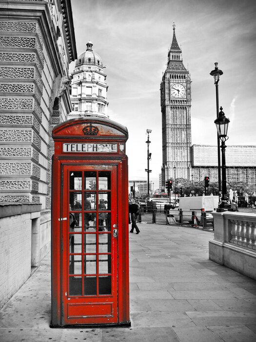 Fototapete Londoner Telefonzelle