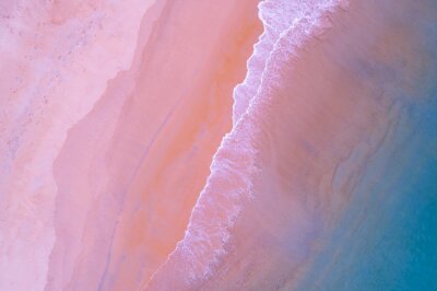 Fototapete Luftaufnahme der Pastellküste