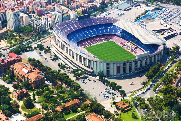 Fototapete Luftaufnahme des Barcelona-Stadions