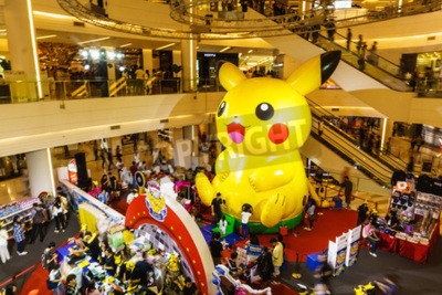 Fototapete Luftballon mit Pokémon auf Festival