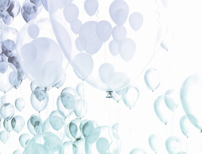 Fototapete Luftballons 3D
