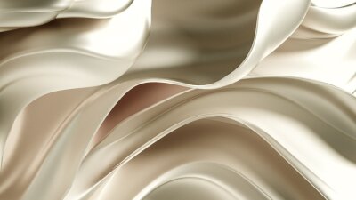 Fototapete Luxury elegant background abstraction fabric. 3d illustration, 3d rendering.