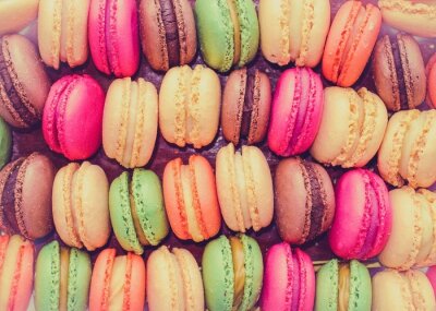 Fototapete Macarons in verschiedenen Farben