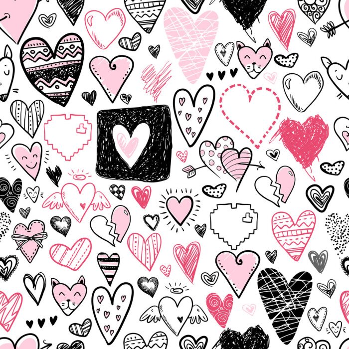 Fototapete Mädchenherzchen