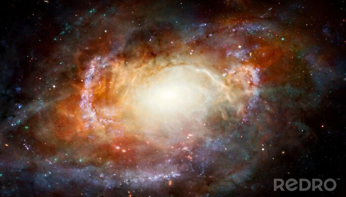 Fototapete Magischer Kosmos mit bunter Galaxie