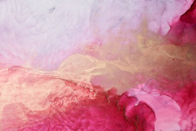 Malerische Abstraktion in Rosa