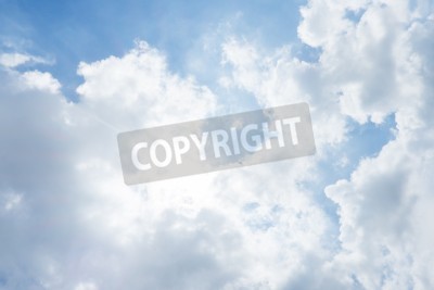 Fototapete Malerische helle Wolken