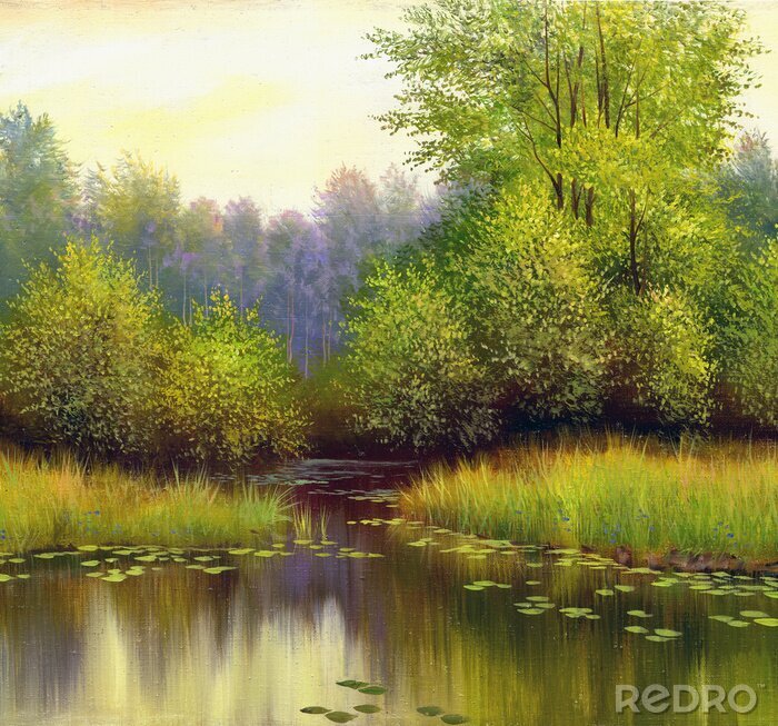 Fototapete Malerische Landschaft der Natur