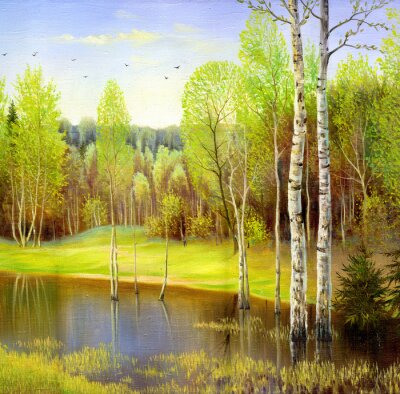 Malerische Landschaft mit Natur