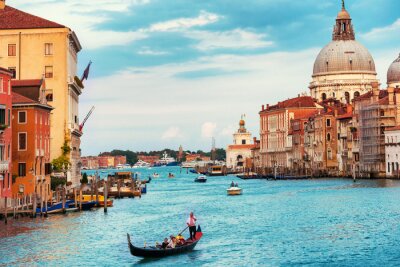 Fototapete Malerisches wasser im venezianischen kanal
