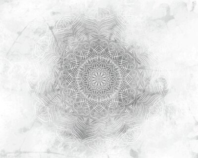 Fototapete Mandala auf Marmorhintergrund