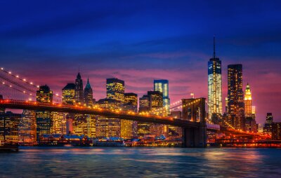 Fototapete Manhattan im Abendlicht