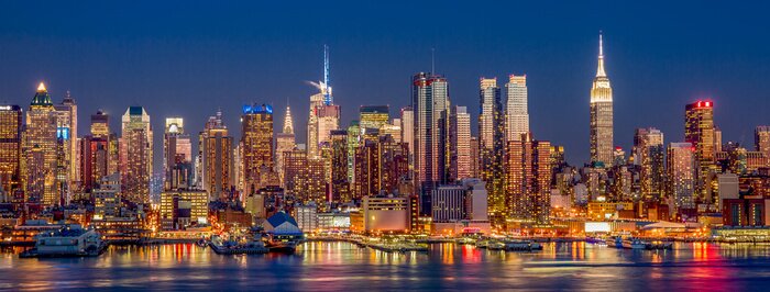 Fototapete Manhattan im Panorama von New York City