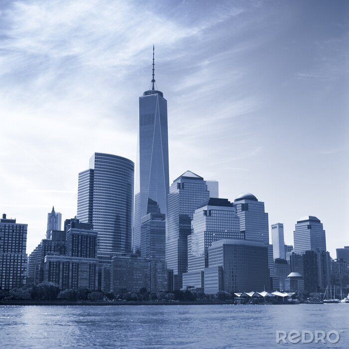 Fototapete Manhattan in Blautönen