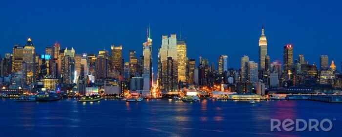 Fototapete Manhattan und Fluss Hudson