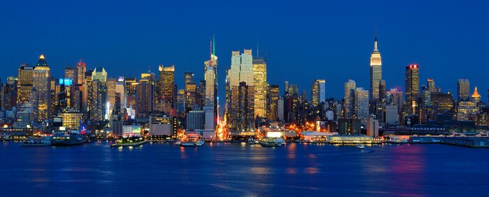 Fototapete Manhattan und Fluss Hudson