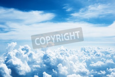 Fototapete Mann Flugzeug und Himmel