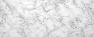 Fototapete Marble background.White stone texture with gray shadow.Panoramic format.