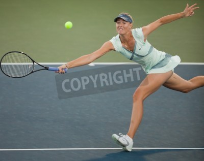 Fototapete Maria Sharapova während des Tennisspiels