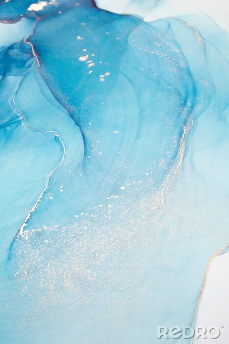 Fototapete Marmor-Muster in Blau