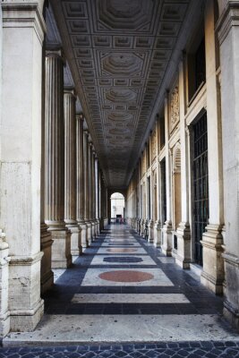Fototapete Marmor-Säulengang im Barock-Stil