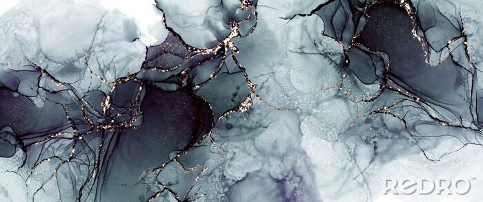 Fototapete Marmorabstraktion im Aquarellstil