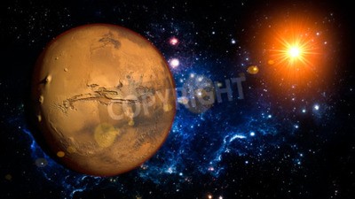 Fototapete Mars Planet im Sonnensystem