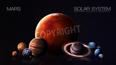 Fototapete Mars Planet von Sonnensystem